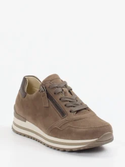 – Komfort-Sneaker aus Veloursleder taupe-Gabor Comfort Clearance