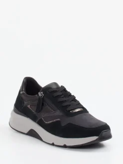 – Komfort-Sneaker aus Veloursleder Anthrazit-Gabor Comfort Best