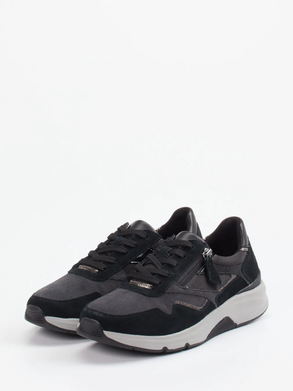 – Komfort-Sneaker aus Veloursleder Anthrazit-Gabor Comfort Best