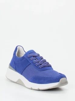 – Komfort-Sneaker aus Velours und Mesh-Gabor Comfort Hot