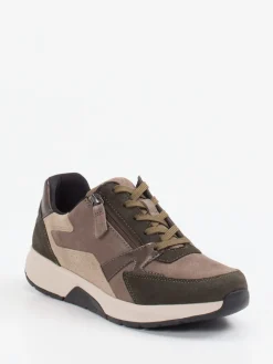 – Komfort-Sneaker aus Veloursleder taupe-Gabor Comfort Online