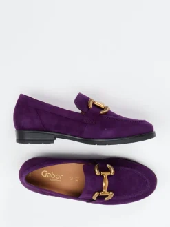 – Loafer aus Veloursleder Violett-Gabor Comfort Sale