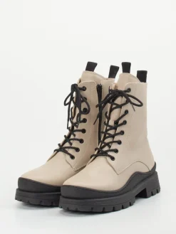 – Schnürboots aus Kalbleder grau-Gabor Comfort New