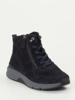 – Schnürstiefelette aus Veloursleder-Gabor Comfort Outlet