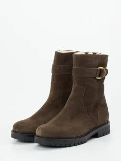 – Stiefeletten aus Veloursleder mokka-Gabor Comfort New