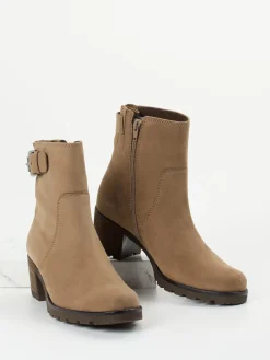 – Stiefeletten aus Nubukleder beige-Gabor Comfort Hot