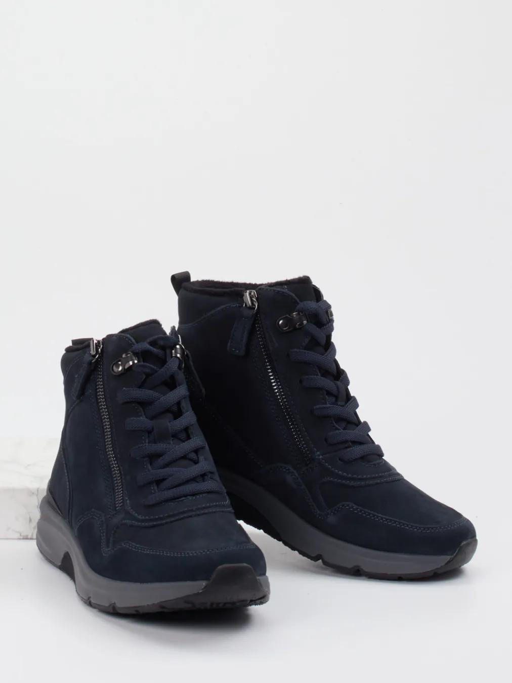 – Stiefelette aus Nubukleder Dunkel-Gabor Comfort Best