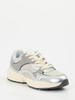 – Chunky Sneaker aus Metallicleder und Velours-Gant Clearance