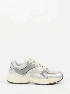– Chunky Sneaker aus Metallicleder und Velours-Gant Clearance