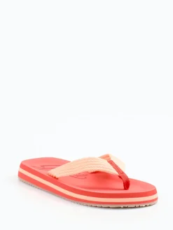 – Zehentrenner aus Textil in Korallrot-Gant Hot