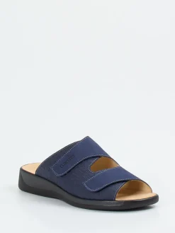 – Komfort-Pantolette aus Nubukleder marine-Ganter