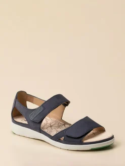 – Komfortsandale aus Nubukleder Dunkel-Ganter