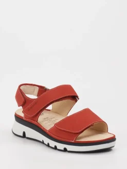 – Komfortsandalen aus Nubukleder ziegel-Ganter Hot