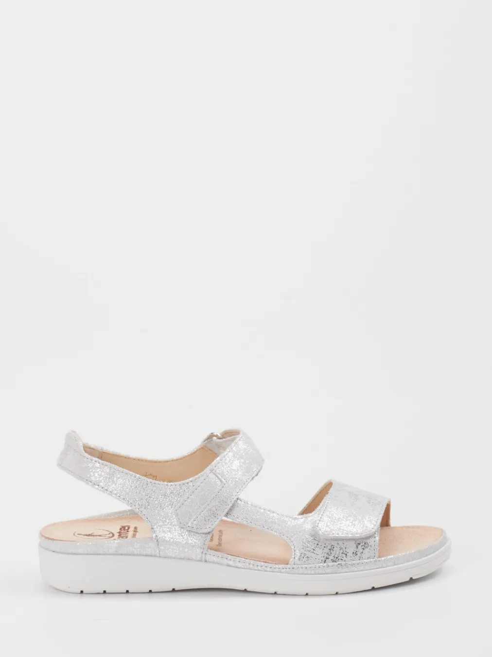 – Komfortsandalen aus Metallic-Material silber-Ganter Hot