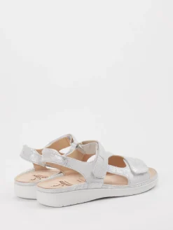 – Komfortsandalen aus Metallic-Material silber-Ganter Hot