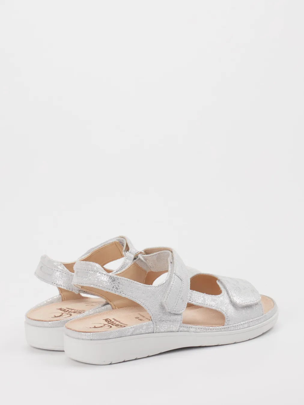 – Komfortsandalen aus Metallic-Material silber-Ganter Hot