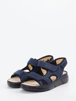 – Komfortsandalen aus Nubukleder Marine-Ganter