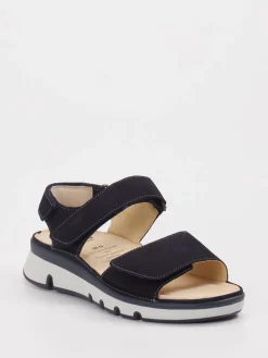 – Komfortsandalen aus Nubukleder Schwarz-Ganter Hot