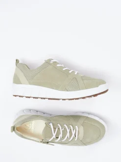 – Komfort-Sneaker aus Veloursleder salbei-Ganter