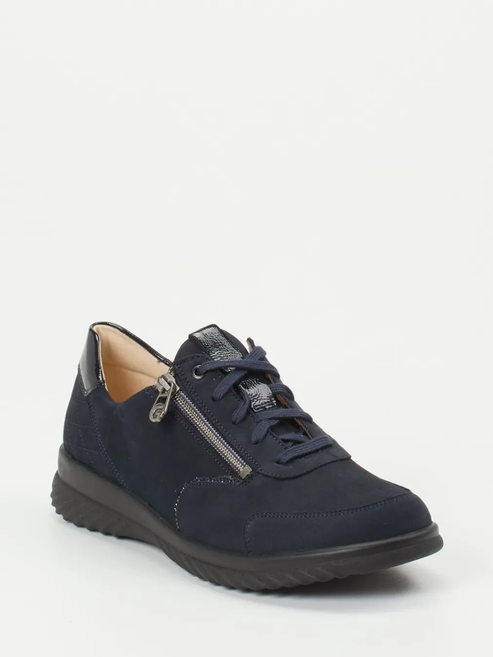 – Komfort-Sneaker aus Kalbleder dunkel-Ganter Best