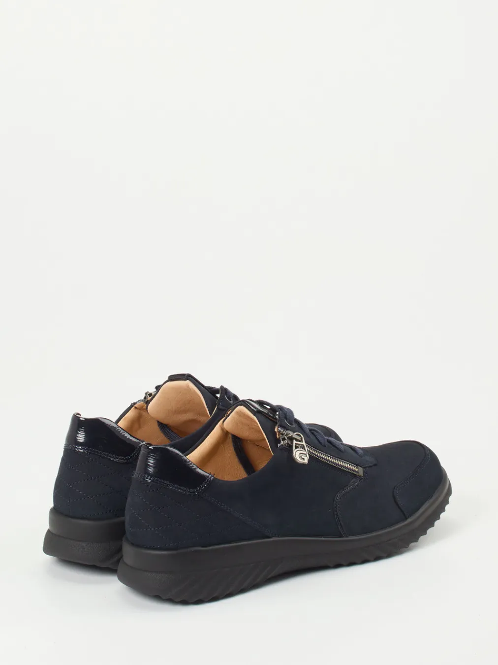 – Komfort-Sneaker aus Kalbleder dunkel-Ganter Best