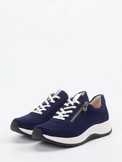 – Komfort-Sneaker aus Veloursleder Dunkel-Ganter Sale