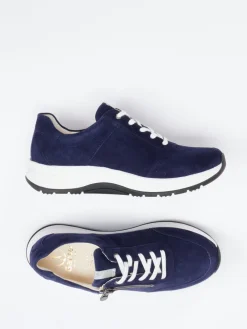 – Komfort-Sneaker aus Veloursleder Dunkel-Ganter Sale