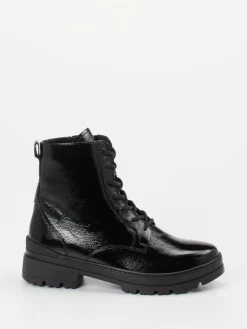 – Schnürstiefelette aus Lackleder-Ganter