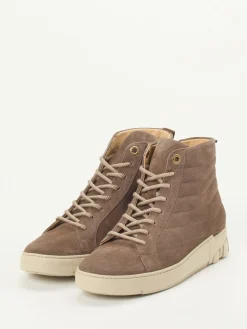 – Schnürstiefelette aus Veloursleder taupe-Ganter Best