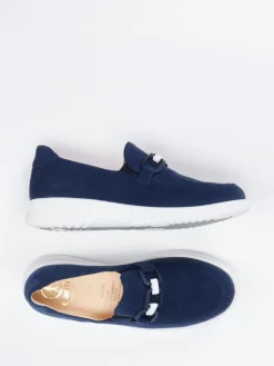– Slipper aus Nubukleder in Marine-Ganter Sale