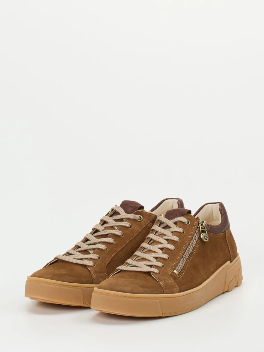 – Sneaker aus Veloursleder in Rost-Ganter Hot