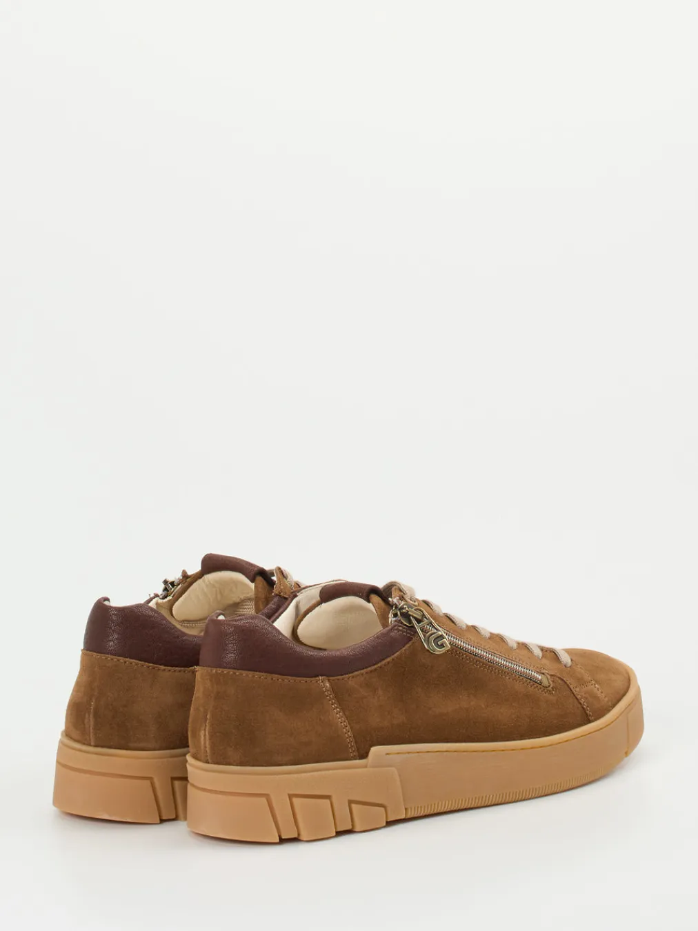 – Sneaker aus Veloursleder in Rost-Ganter Hot