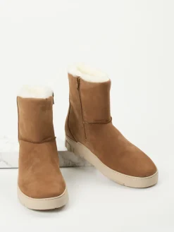 – Stiefelette aus Nubukleder cognac-Ganter Clearance