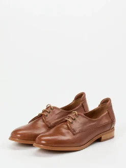 Ginger & Glove – Derby-Schnürschuh aus Lammleder Cognac-Ginger u0026 Glove New