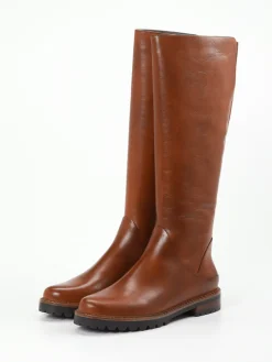 Ginger & Glove – Kniehohe Stiefel aus Kalbleder cognac-Ginger u0026 Glove Clearance