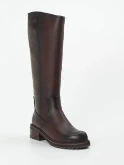 Ginger & Glove – Kniehohe Stiefel aus Kalbleder dunkel-Ginger u0026 Glove New