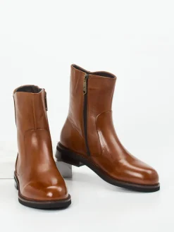 Ginger & Glove – Stiefelette aus Kalbleder cognac-Ginger u0026 Glove Clearance