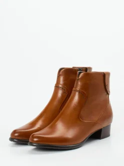 Ginger & Glove – Stiefelette aus Kalbleder cognac-Ginger u0026 Glove Clearance