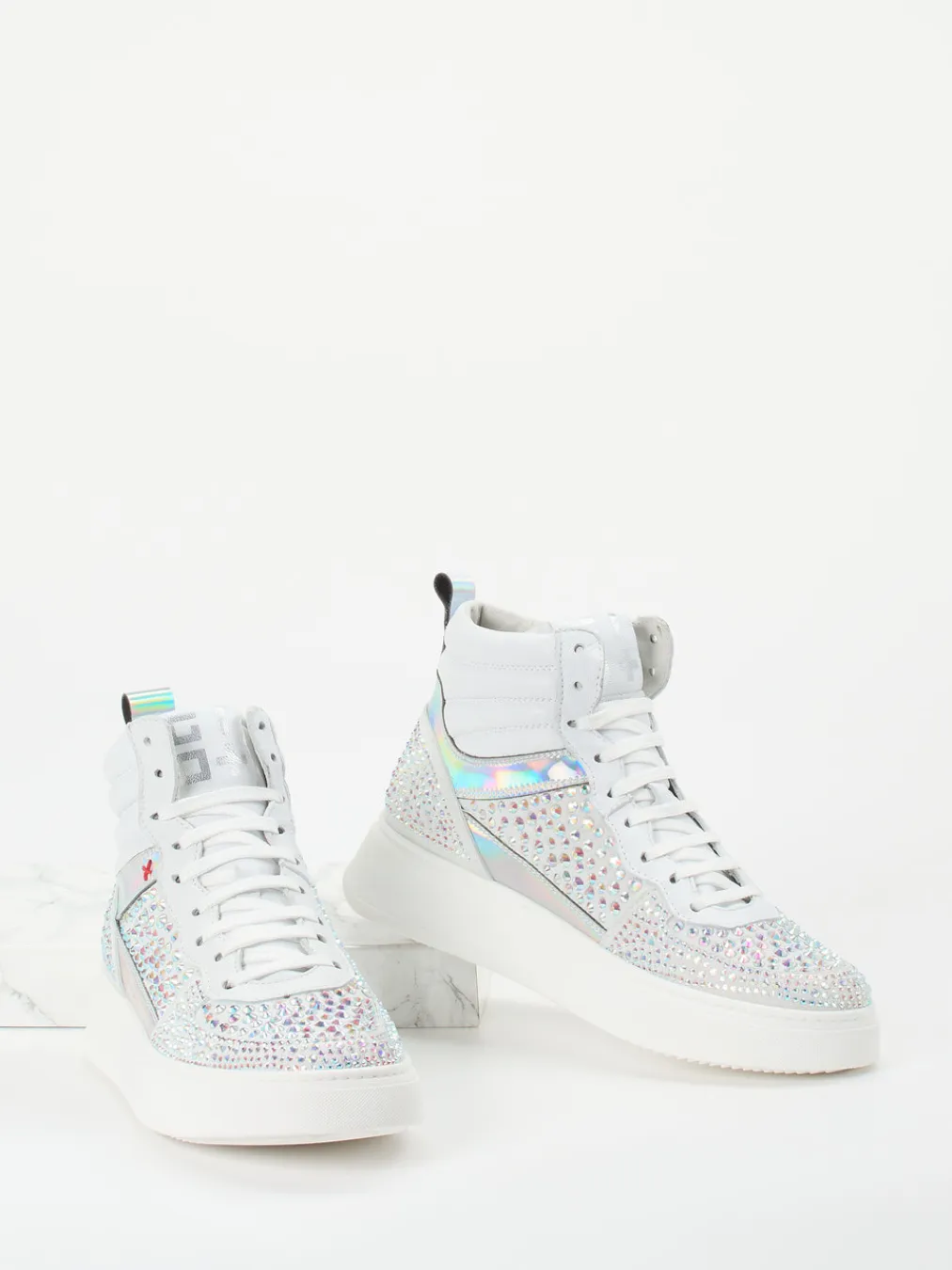 – High-Top Sneaker aus Veloursleder-Gio+ Hot