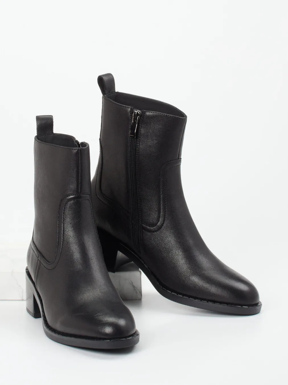 – Ankle Boots aus Leder in-Gioia Online