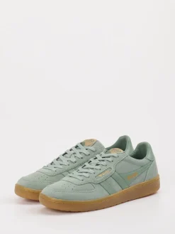 – Retro-Sneaker aus Veloursleder Salbei-Gola Discount