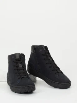 – High-Top Sneaker aus Nubukleder schwarz-Hartjes