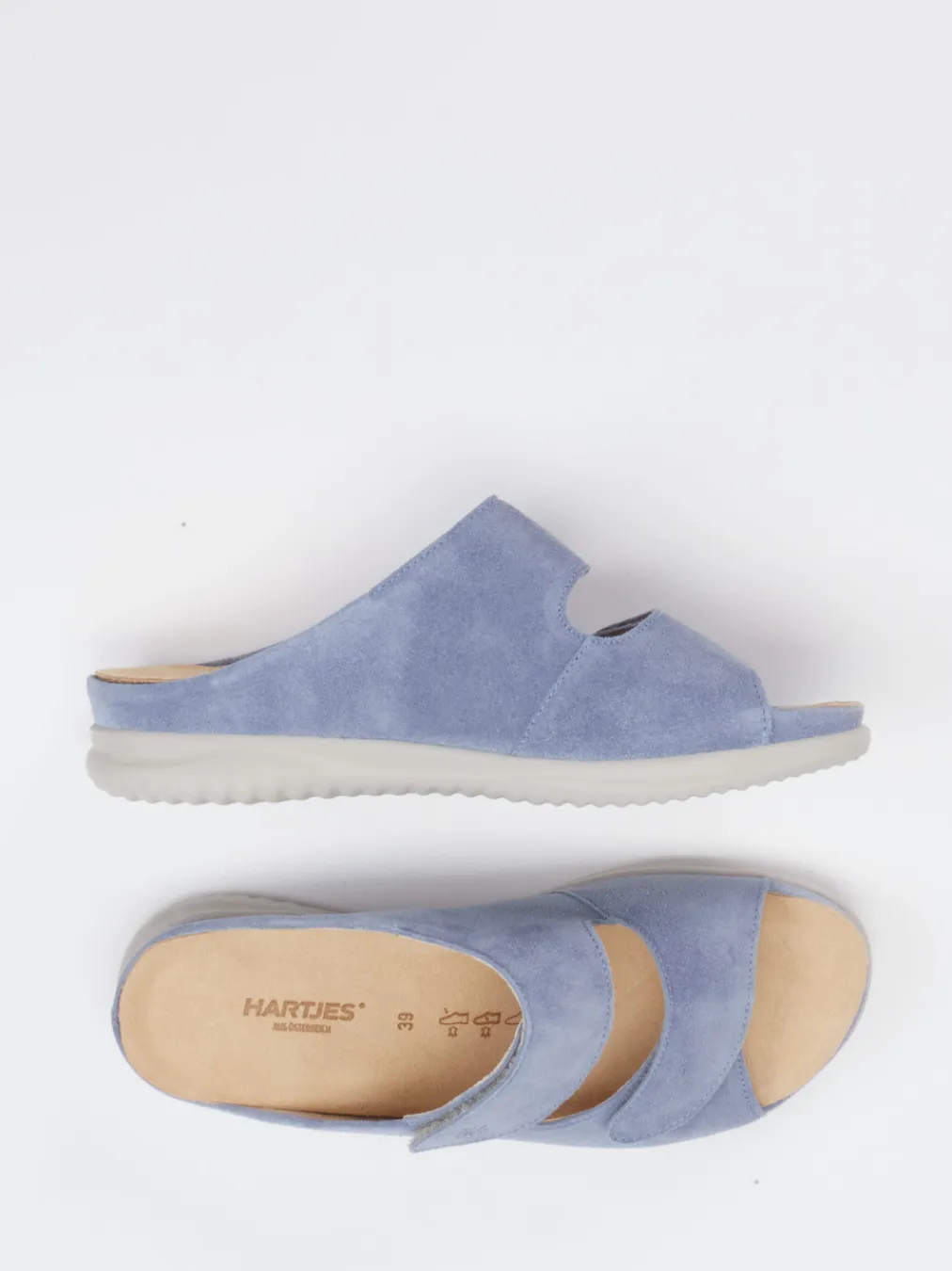 – Komfort-Pantoletten aus Veloursleder-Hartjes Clearance