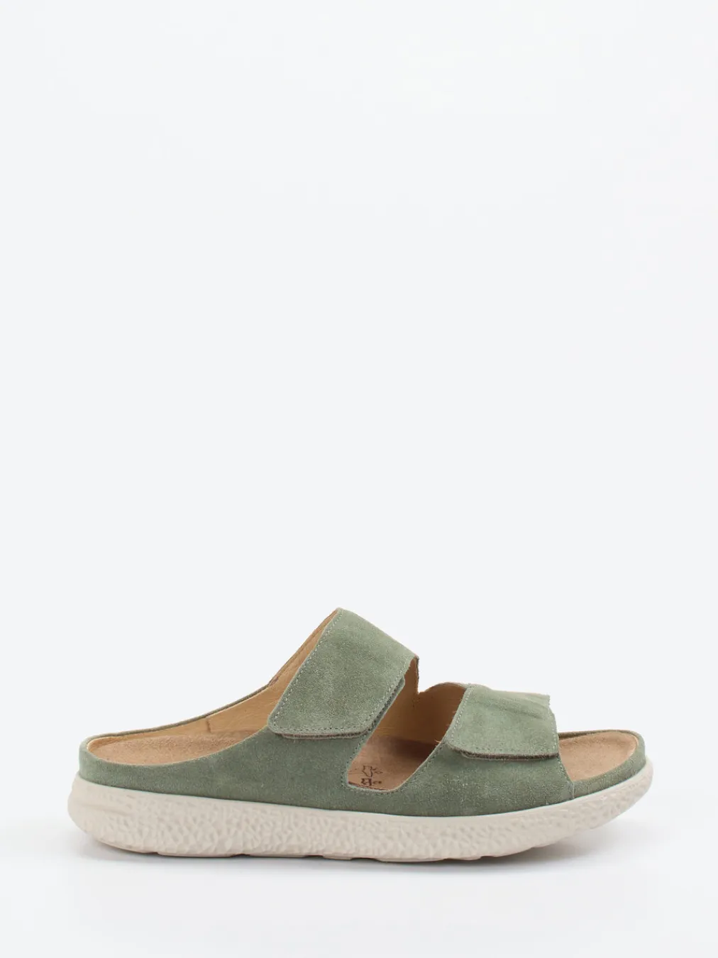 – Komfort-Pantolette aus Veloursleder salbei-Hartjes Outlet