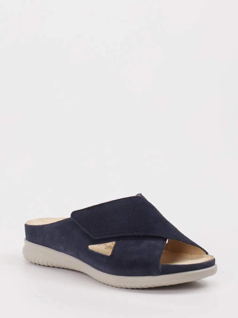 – Komfort-Pantoletten aus Veloursleder Dunkel-Hartjes Online