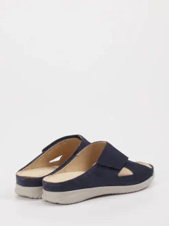 – Komfort-Pantoletten aus Veloursleder Dunkel-Hartjes Online