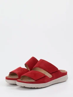 – Komfort-Pantolette aus Veloursleder-Hartjes