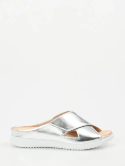 – Komfort-Pantolette aus Metallicleder-Hartjes Online