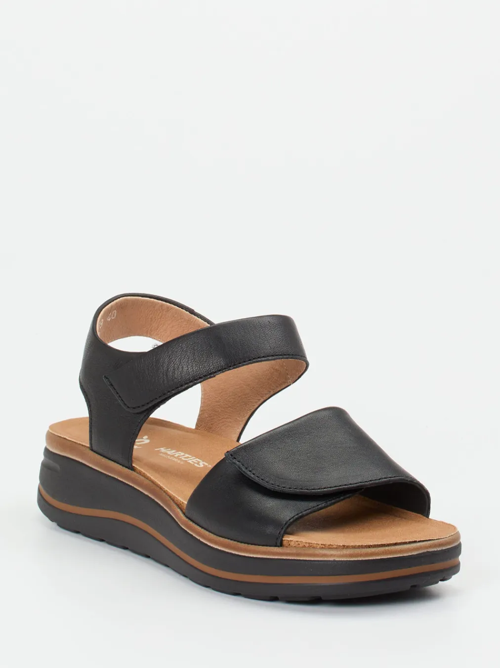 – Komfortsandale aus Kalbleder-Hartjes Hot