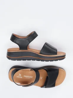 – Komfortsandale aus Kalbleder-Hartjes Hot